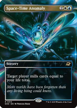 FOIL Space-Time Anomaly (Borderless) (EOE-315) - Edge of Eternities - Magic The Gathering - Single Cards