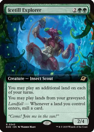 Icetill Explorer (Extended Art) (EOE-343) - Edge of Eternities - Magic The Gathering - Single Cards