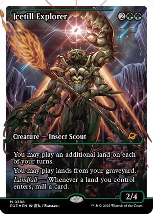 FOIL Icetill Explorer (Showcase) (Fracture Foil) (EOE-388) - Edge of Eternities - Magic The Gathering - Single Cards