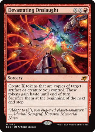 FOIL Devastating Onslaught (EOE-132) - Edge of Eternities - Magic The Gathering - Single Cards