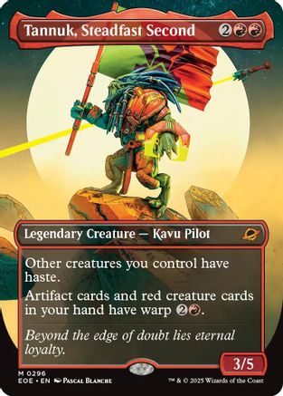 FOIL Tannuk, Steadfast Second (Borderless) (EOE-296) - Edge of Eternities - Magic The Gathering - Single Cards
