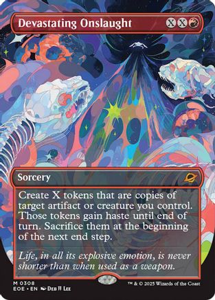 Devastating Onslaught (Borderless) (EOE-308) - Edge of Eternities - Magic The Gathering - Single Cards