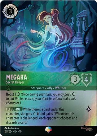 Megara - Secret Keeper (Epic) (213/204) - Whispers in the Well Holofoil - Single Cards