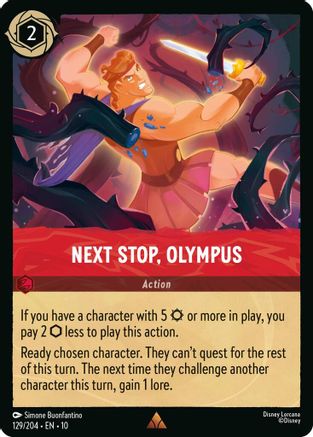 Next Stop, Olympus (129/204) - Whispers in the Well COLD FOIL - Single Cards