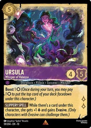 Ursula - Whisper of Vanessa (59/204) - Whispers in the Well COLD FOIL - Single Cards