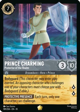 Prince Charming - Protector of the Realm (189/204) - Whispers in the Well COLD FOIL - Single Cards