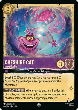 Cheshire Cat - Inexplicable (60/204) - Whispers in the Well COLD FOIL - Single Cards