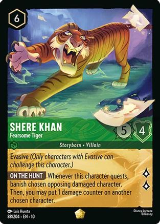 Shere Khan - Fearsome Tiger (88/204) - Whispers in the Well - Single Cards