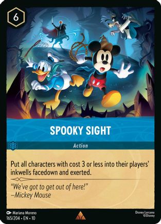 Spooky Sight (165/204) - Whispers in the Well COLD FOIL - Single Cards