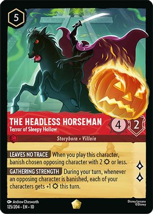 The Headless Horseman - Terror of Sleepy Hollow (125/204) - Whispers in the Well COLD FOIL - Single Cards