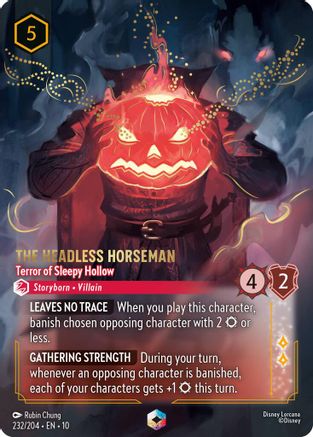 The Headless Horseman - Terror of Sleepy Hollow (Enchanted) (232/204) - Whispers in the Well HOLOFOIL - Single Cards