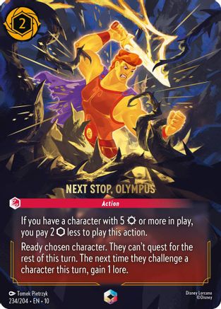 Next Stop, Olympus (Enchanted) (234/204) - Whispers in the Well HOLOFOIL - Single Cards