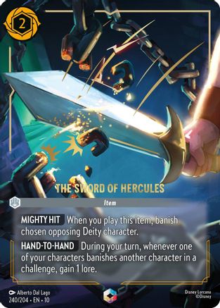 The Sword of Hercules (Enchanted) (240/204) - Whispers in the Well HOLOFOIL - Single Cards