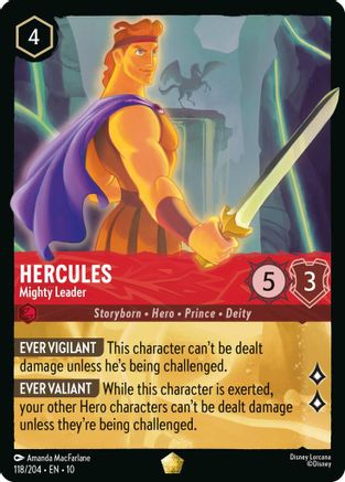 Hercules - Mighty Leader (118/204) - Whispers in the Well - Single Cards