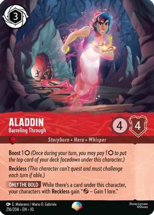Aladdin - Barreling Through (Epic) (216/204) - Whispers in the Well HOLOFOIL - Single Cards