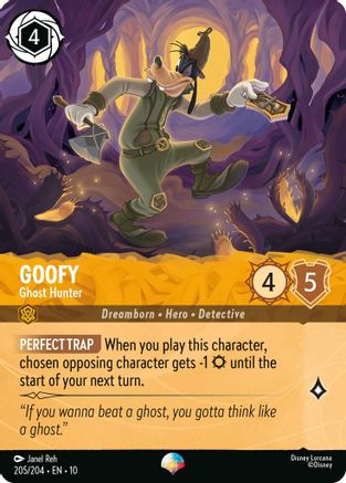 Goofy - Ghost Hunter (Epic) (205/204) - Whispers in the Well HOLOFOIL - Single Cards