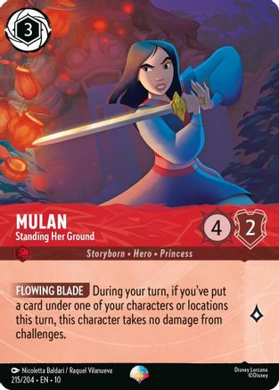 Mulan - Standing Her Ground (Epic) (215/204) - Whispers in the Well HOLOFOIL - Single Cards