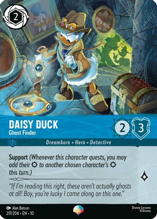Daisy Duck - Ghost Finder (Epic) (217/204) - Whispers in the Well HOLOFOIL - Single Cards