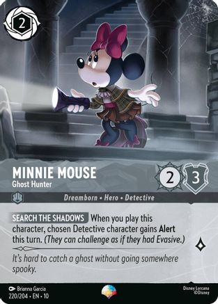 Minnie Mouse - Ghost Hunter (Epic) (220/204) - Whispers in the Well HOLOFOIL - Single Cards