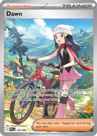 Dawn - 129/094 129 - ME02 Phantasmal Flames Holofoil - Single Cards