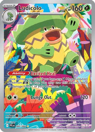 Ludicolo - 095/094 95 - ME02 Phantasmal Flames Holofoil - Single Cards