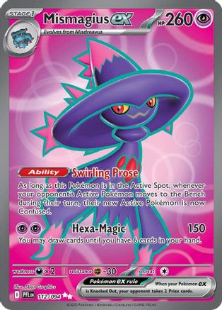 Mismagius ex - 112/094 112 - ME02 Phantasmal Flames Holofoil - Single Cards
