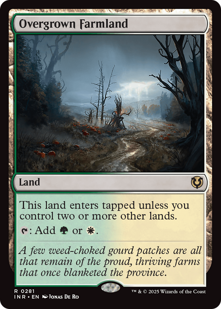 FOIL Overgrown Farmland (INR-281) - Innistrad Remastered - Magic The Gathering - Single Cards