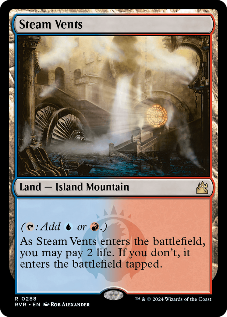 Steam Vents (RVR-288) - Ravnica Remastered - Magic The Gathering - Single Cards