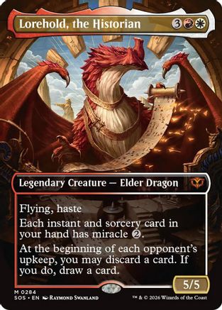 Lorehold, the Historian (Borderless) (SOS-284) - Secrets of Strixhaven - Magic The Gathering - Single Cards