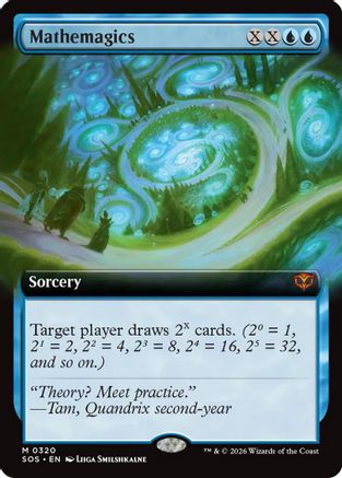 Mathemagics (Extended Art) (SOS-320) - Secrets of Strixhaven - Magic The Gathering - Single Cards