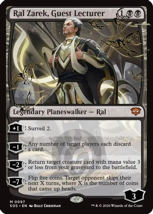FOIL Ral Zarek, Guest Lecturer (SOS-097) - Secrets of Strixhaven - Magic The Gathering - Single Cards