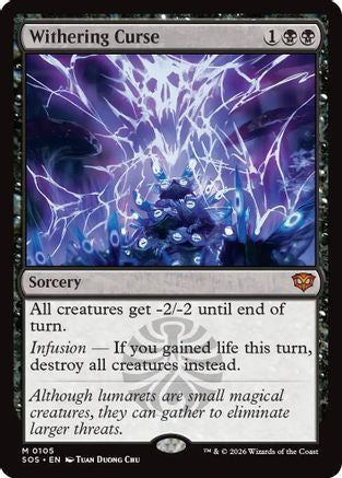 FOIL Withering Curse (SOS-105) - Secrets of Strixhaven - Magic The Gathering - Single Cards