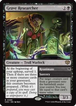 Grave Researcher (SOS-085) - Secrets of Strixhaven - Magic The Gathering - Single Cards