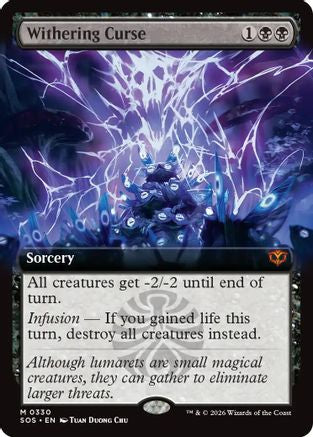 Withering Curse (Extended Art) (SOS-330) - Secrets of Strixhaven - Magic The Gathering - Single Cards