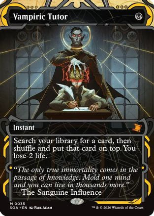FOIL Vampiric Tutor (SOA-035) - Secrets of Strixhaven: Mystical Archive - Magic The Gathering - Single Cards