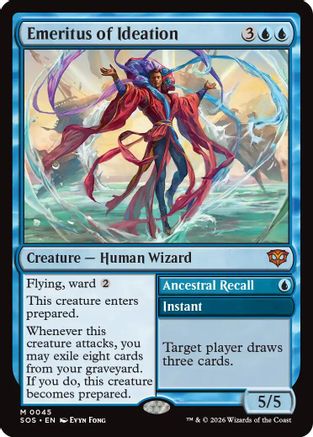 FOIL Emeritus of Ideation (SOS-045) - Secrets of Strixhaven - Magic The Gathering - Single Cards