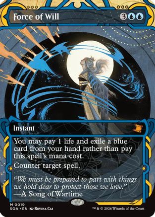FOIL Force of Will (SOA-019) - Secrets of Strixhaven: Mystical Archive - Magic The Gathering - Single Cards