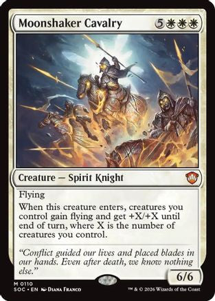 Moonshaker Cavalry (SOC-110) - Commander: Secrets of Strixhaven - Magic The Gathering - Single Cards