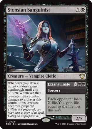 Stensian Sanguinist (SOC-029) - Commander: Secrets of Strixhaven - Magic The Gathering - Single Cards