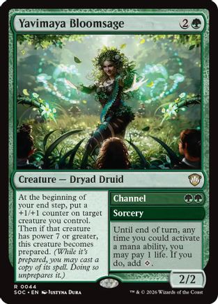 Yavimaya Bloomsage (SOC-044) - Commander: Secrets of Strixhaven - Magic The Gathering - Single Cards