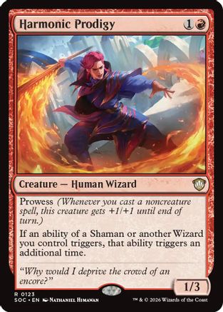 Harmonic Prodigy (SOC-123) - Commander: Secrets of Strixhaven - Magic The Gathering - Single Cards