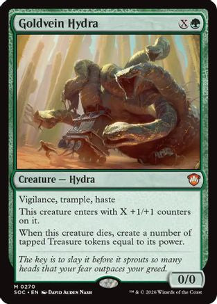 Goldvein Hydra (SOC-270) - Commander: Secrets of Strixhaven - Magic The Gathering - Single Cards