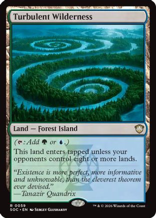 Turbulent Wilderness (SOC-059) - Commander: Secrets of Strixhaven - Magic The Gathering - Single Cards