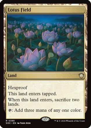 Lotus Field (SOC-385) - Commander: Secrets of Strixhaven - Magic The Gathering - Single Cards