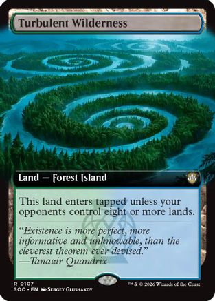 Turbulent Wilderness (Extended Art) (SOC-107) - Commander: Secrets of Strixhaven - Magic The Gathering - Single Cards