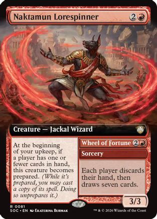 Naktamun Lorespinner (Extended Art) (SOC-081) - Commander: Secrets of Strixhaven - Magic The Gathering - Single Cards