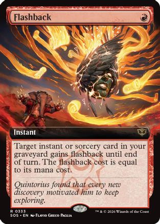 Flashback (Extended Art) (SOS-333) - Secrets of Strixhaven - Magic The Gathering - Single Cards