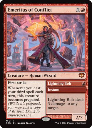 Emeritus of Conflict (SOS-113) - Secrets of Strixhaven - Magic The Gathering - Single Cards
