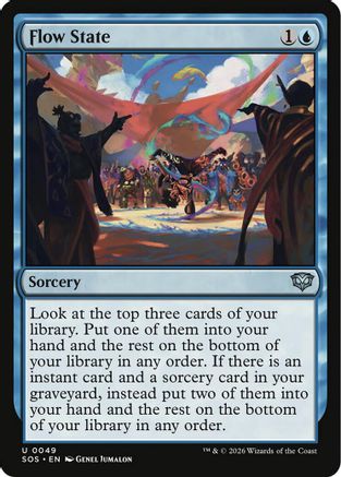 FOIL Flow State (SOS-049) - Secrets of Strixhaven - Magic The Gathering - Single Cards
