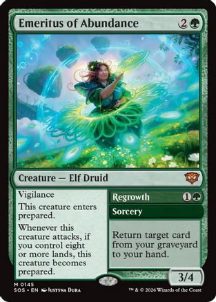 Emeritus of Abundance (SOS-145) - Secrets of Strixhaven - Magic The Gathering - Single Cards